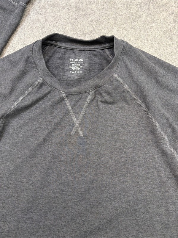 Peloton Tech Mesh Long Sleeve Training Shirt Mens L Stretch Gray Performance gallery