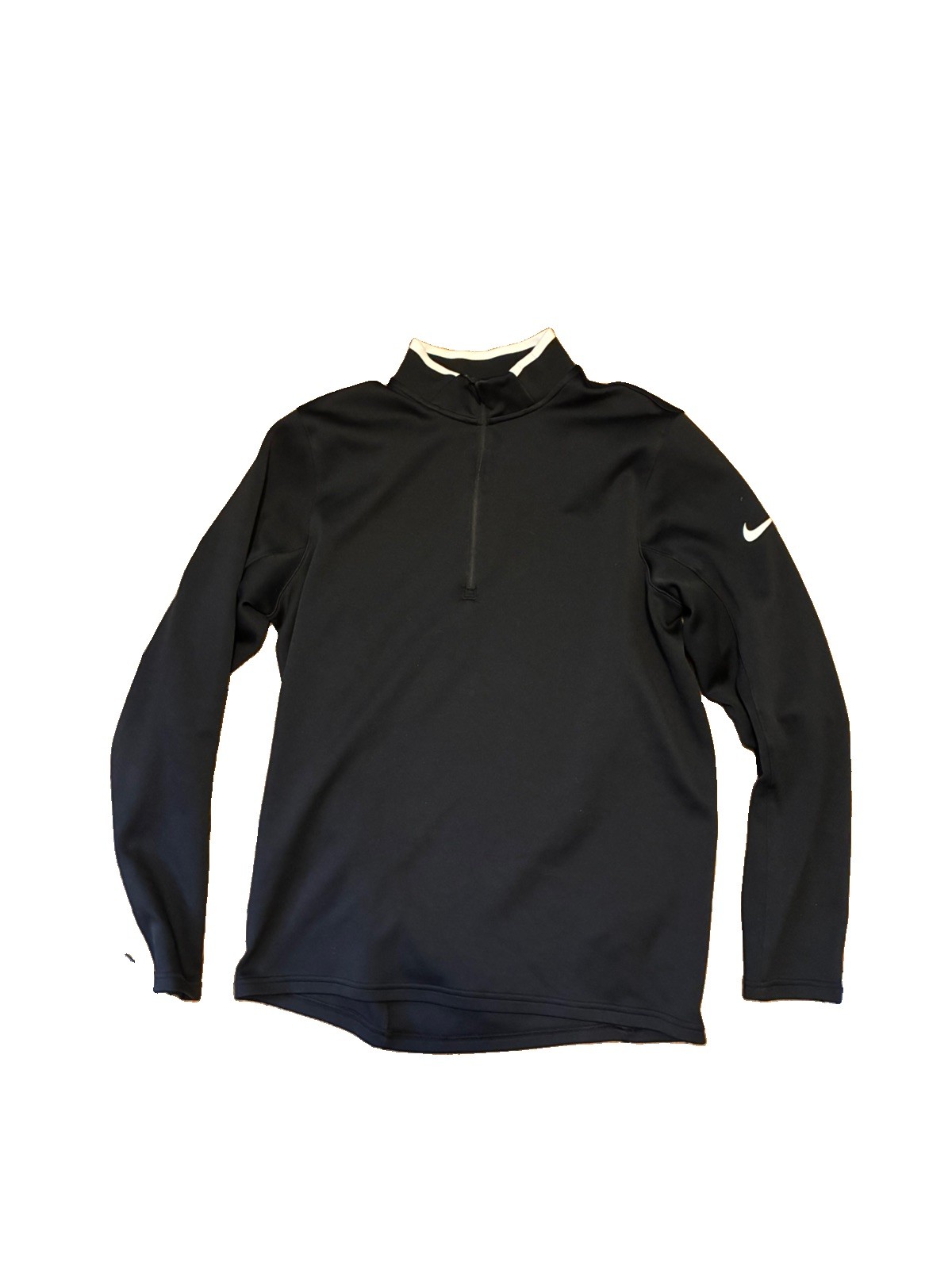 Nike Men's Dri-FIT Element Quarter-Zip Pullover Medium Black Athletic Shirt gallery