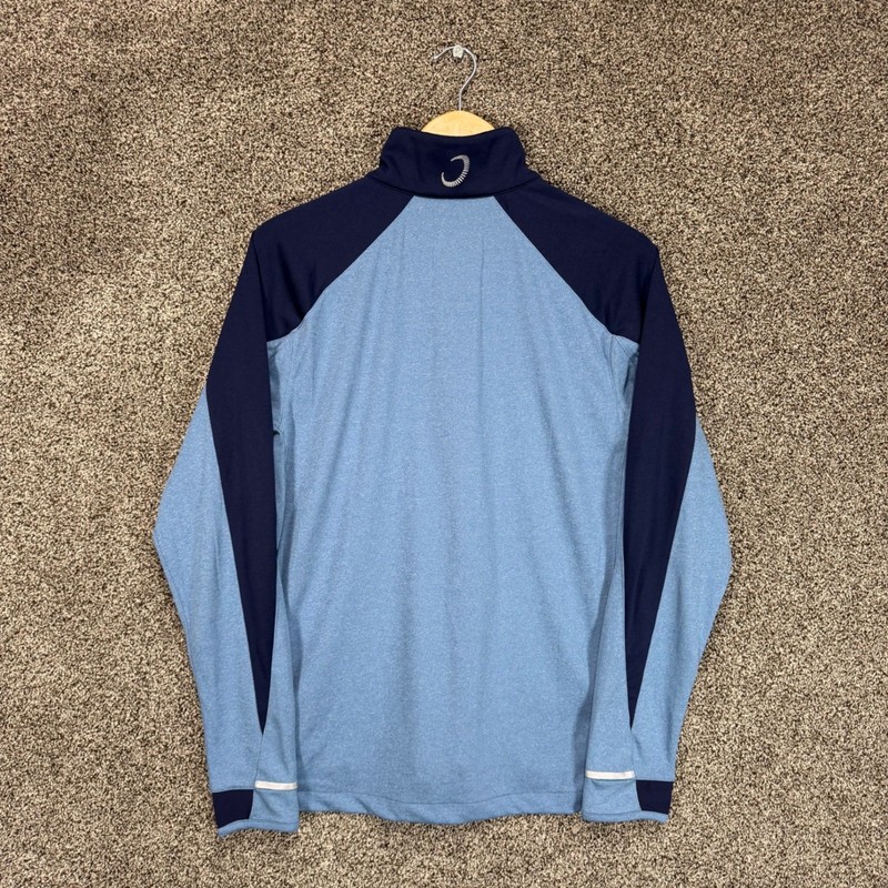 Zero Restriction Z425 1/4 Zip Pullover Mens M Blue Golf Performance Stretch gallery