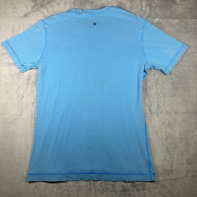 Lululemon Short Sleeve T Shirt Mens Medium Blue Athletic Gym Workout Outdoor gallery