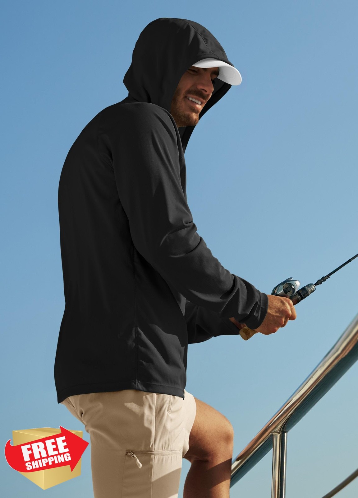 Willit Men's Sun Hoodie UPF 50+ Long Sleeve Sun Shirts Lightweight SPF UV Hik... gallery