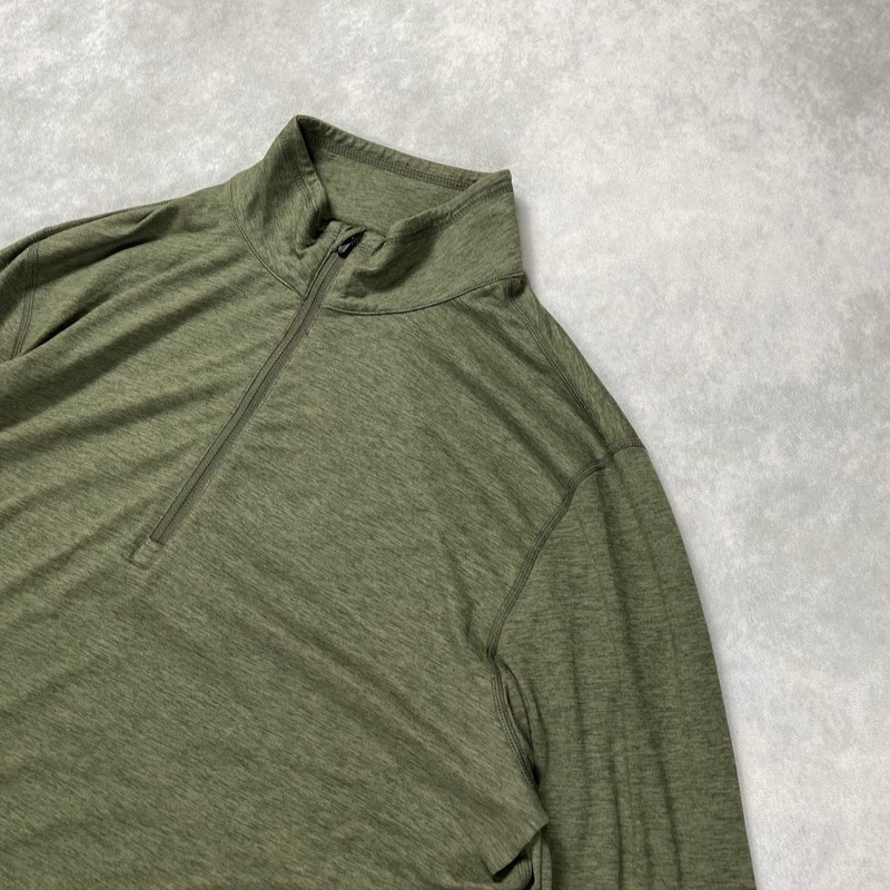 Vuori Pullover Mens L Green Ease Performance Half Zip 2.0 Training V221 Stretch gallery