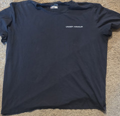 Under Armour HeatGear Men’s 2XL Big & Tall Black Loose Crew Neck T-Shirt