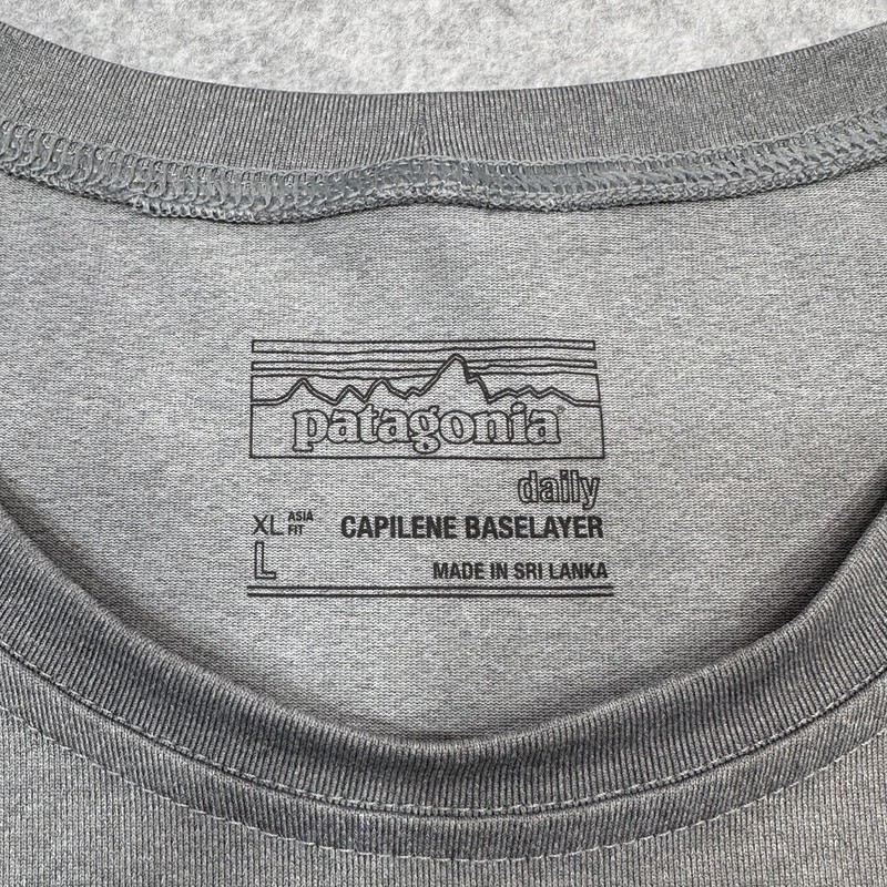 Patagonia Capilene Daily Baselayer Tee Shirt Mens Large Gray Built To Endure gallery