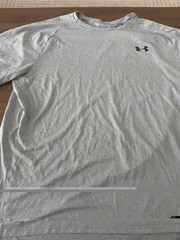 Under Armour HeatGear Men’s Gray Lightweight Polyester Crew Neck T-Shirt XL