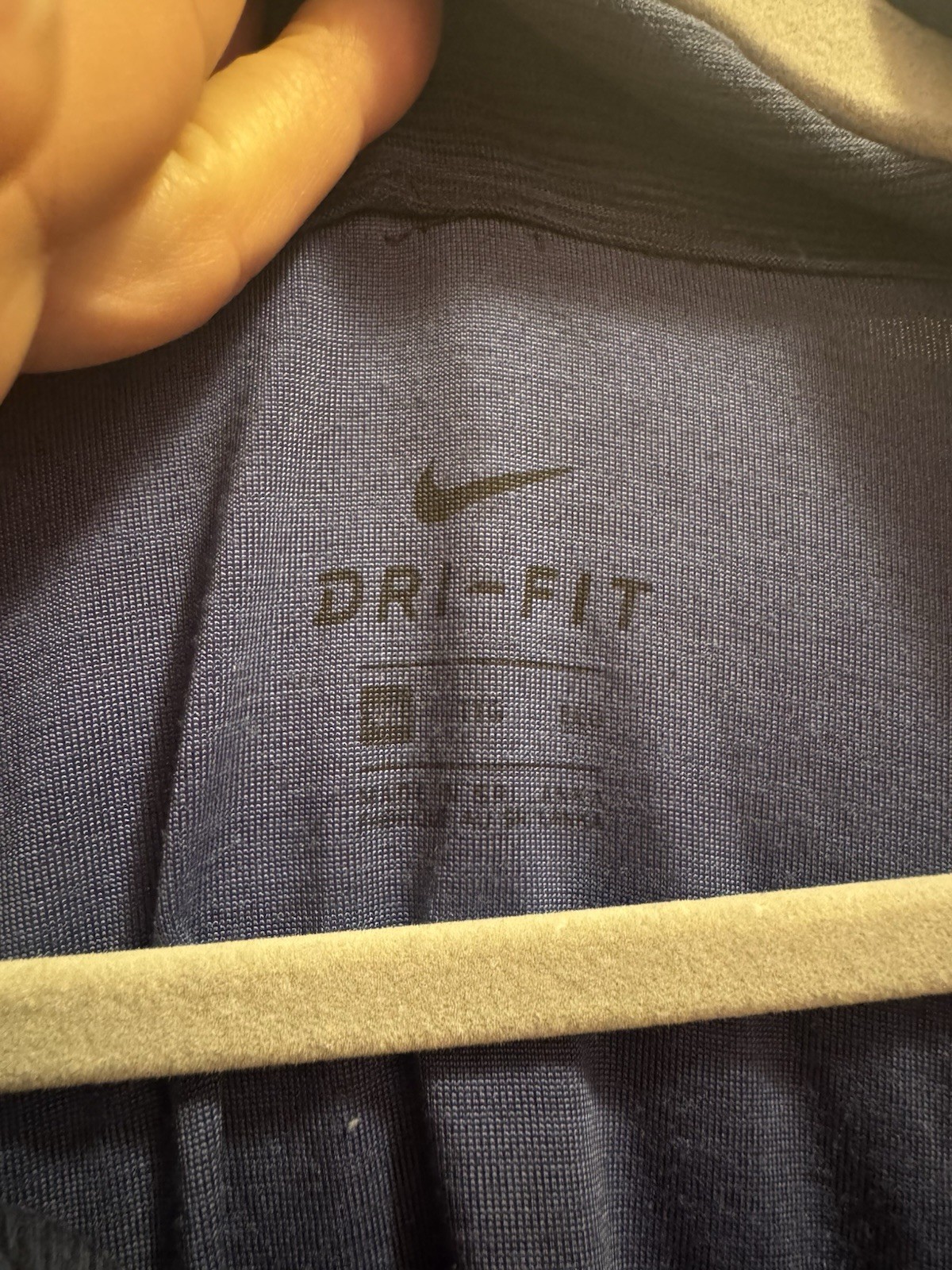 Nike Dri-FIT Men’s Navy Blue 1/4 Zip Mock Neck Long Sleeve Pullover Top 2XL gallery