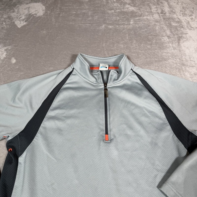 Alo Yoga Shirt Mens Extra Large Gray 1/4 Zip Long Sleeve Athletic Coolfit gallery