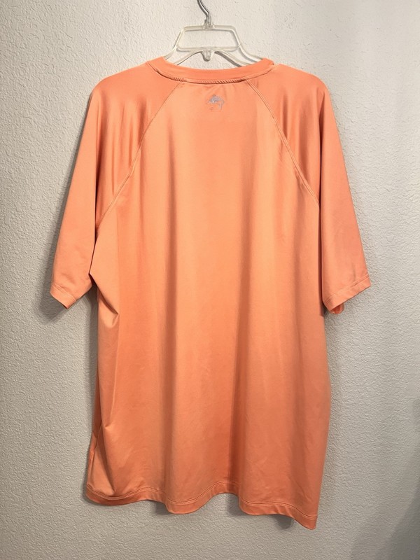 World Wide Sportsman Fishing T-Shirt Men XL Orange Short Sleeve Logo Polyester gallery