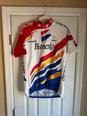 vintage Nalini Banesto cycling jersey from the 1990s