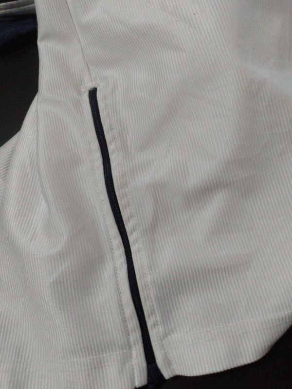 Vintage 90s Nike 1/2 Zip Shirt Warm Up Swoosh Men's XL White Jersey gallery