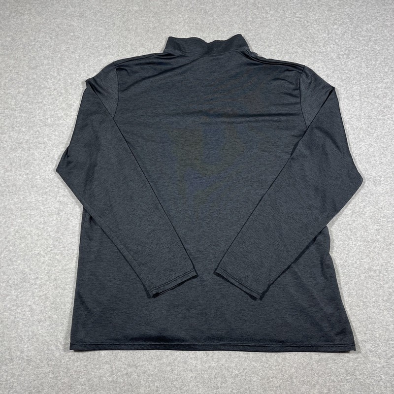 Lot of 3 Real Essentials Men's XL Black Blue Red 1/4 Zip Long Sleeve Lightweight gallery