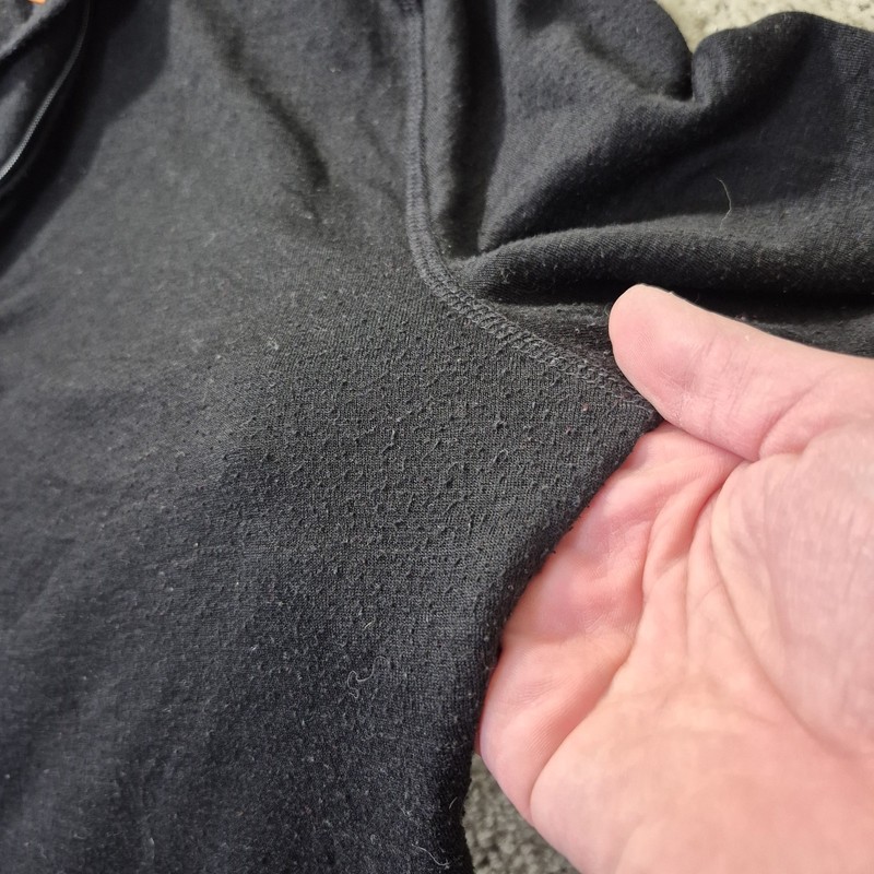 Omni Wool 1/4 Zip Shirt Mens Large Fitted Base Layer Polyester Wool Outdoor Ski gallery