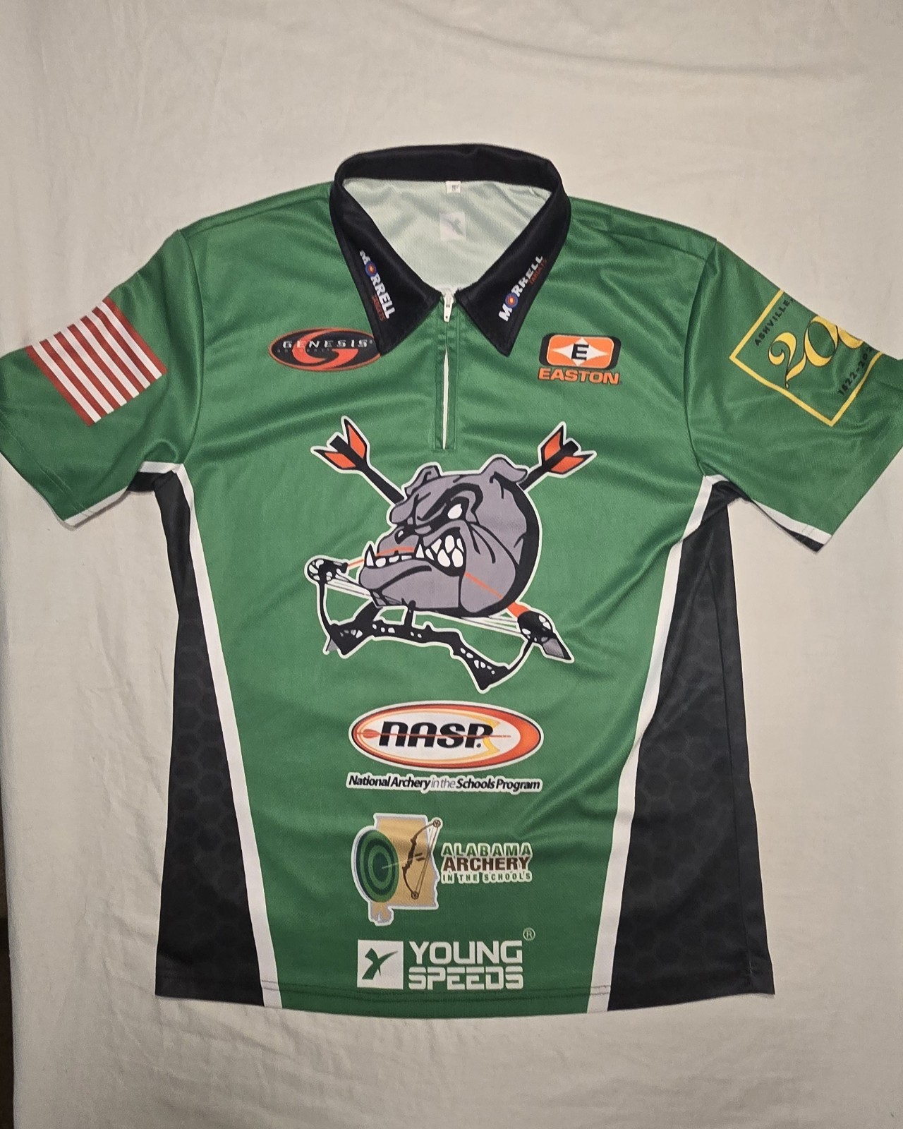 NASP Archery Team Jersey (Small) Green An Black Short Sleeve gallery