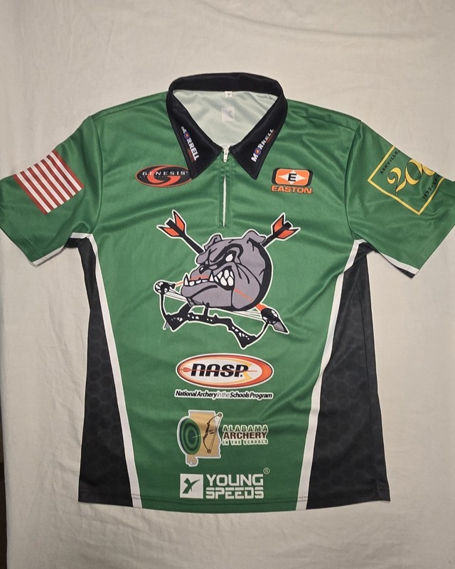 NASP Archery Team Jersey (Small) Green An Black Short Sleeve gallery