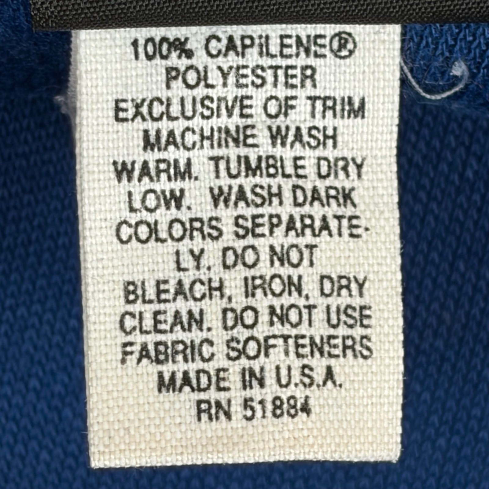 Patagonia Capilene 1/4 Zip Base Layer Pullover Blue Mens Medium Made in USA gallery