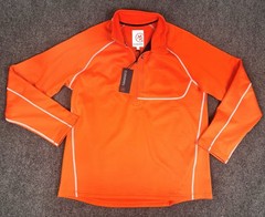 NWT! Cloudveil Brushed Back 1/4 Zip Pullover Fleece-Men’s Medium-Orange-$148