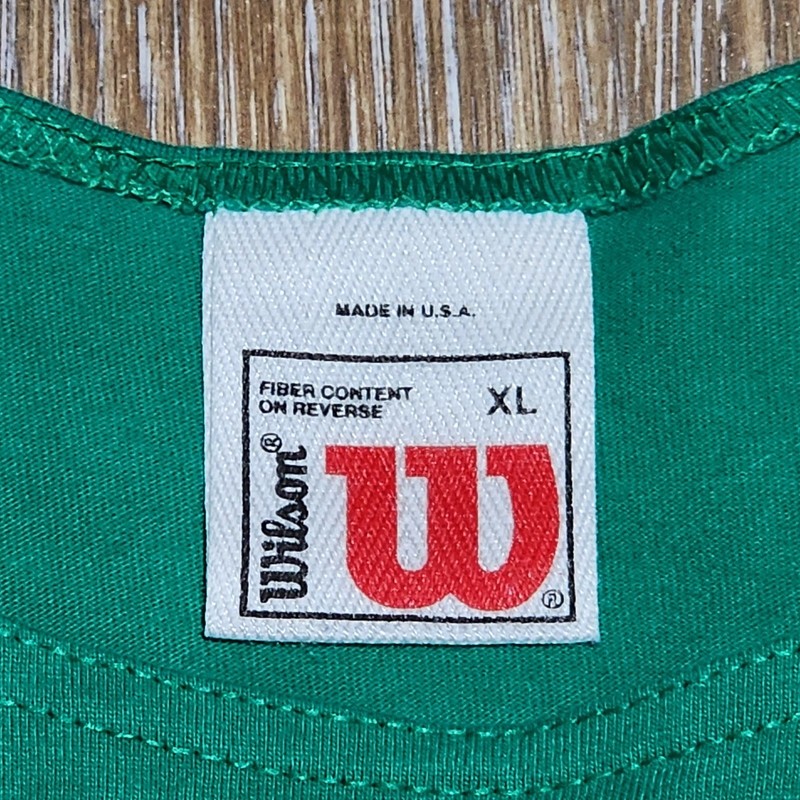 VTG Wilson Tank Top XL Green Men Pullover Muscle Shirt Sleeveless USA Beachwear gallery