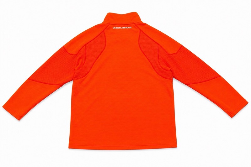 Under Armour ColdGear Men's 1/4 Zip Mock Neck Pullover Orange LG/G gallery