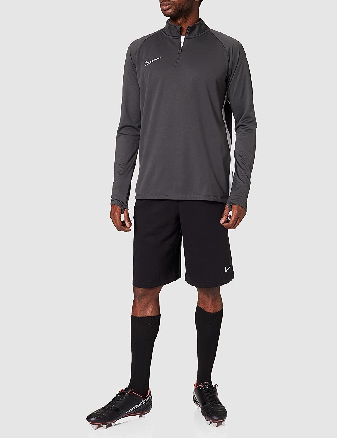 Nike Dri-FIT Drill Top Men's Academy Soccer nkAJ9094-060 (Medium) Gray/White gallery
