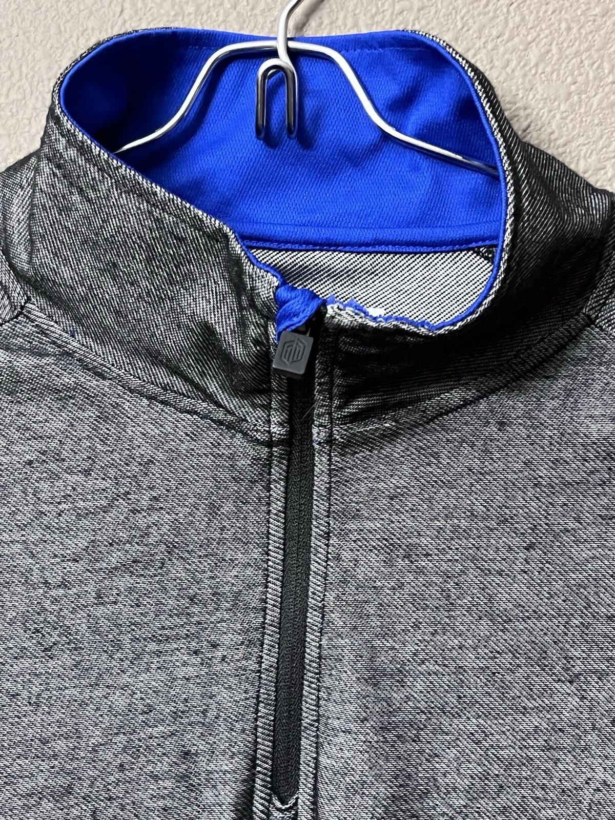 BKE Sport Pullover Shirt Mens XL BLACK/Blue Long Sleeve 1/4 Zip Athleisure gallery