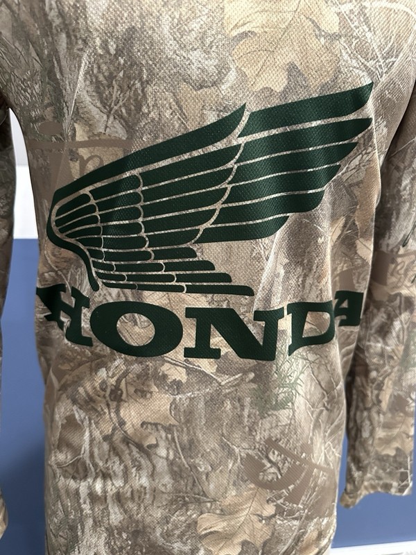 HONDA Mens SMALL Camo Long Sleeve JT Racing Paintball Motocross Jersey - NEW!!! gallery