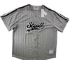 Staple Pigeon Baseball Jersey Men Size 3XL Gray Black White Button Front NWT gallery