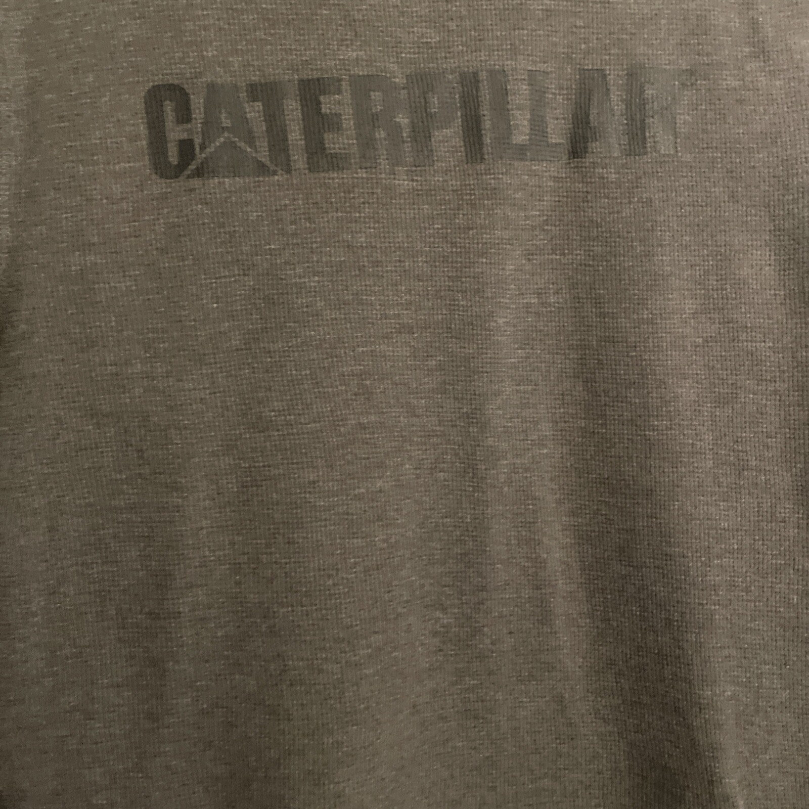 Men’s Caterpillar Long Sleeve Thermal Shirt Small Black Logo Waffle Knit CAT gallery