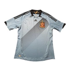 Adidas Soccer Jersey Mens Large Blue 2012 Spain Away Andres Iniesta UEFA Euro