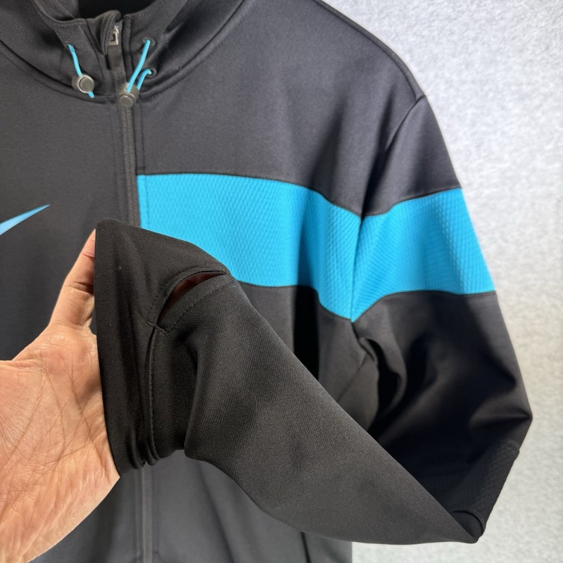 Nike Men’s GPX Training Size XL Full Zip Hooded Soccer Jacket Therma-Fit Black gallery