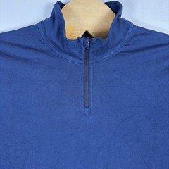 Allbirds Men’s 2XL Navy Blue 1/4 Zip Wool Blend Natural Run Mid Layer Shirt