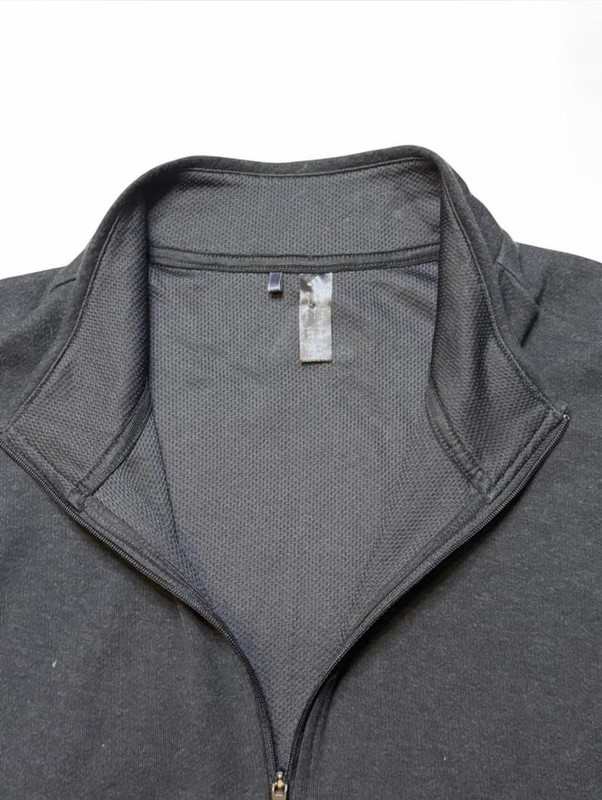 Adidas Cority Men’s L Quarter Zip Pullover Dark Gray Athletic Top gallery