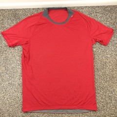 Lululemon Shirt Bolt Tech Chili Red / Invisible Branches Mens Large M3153S