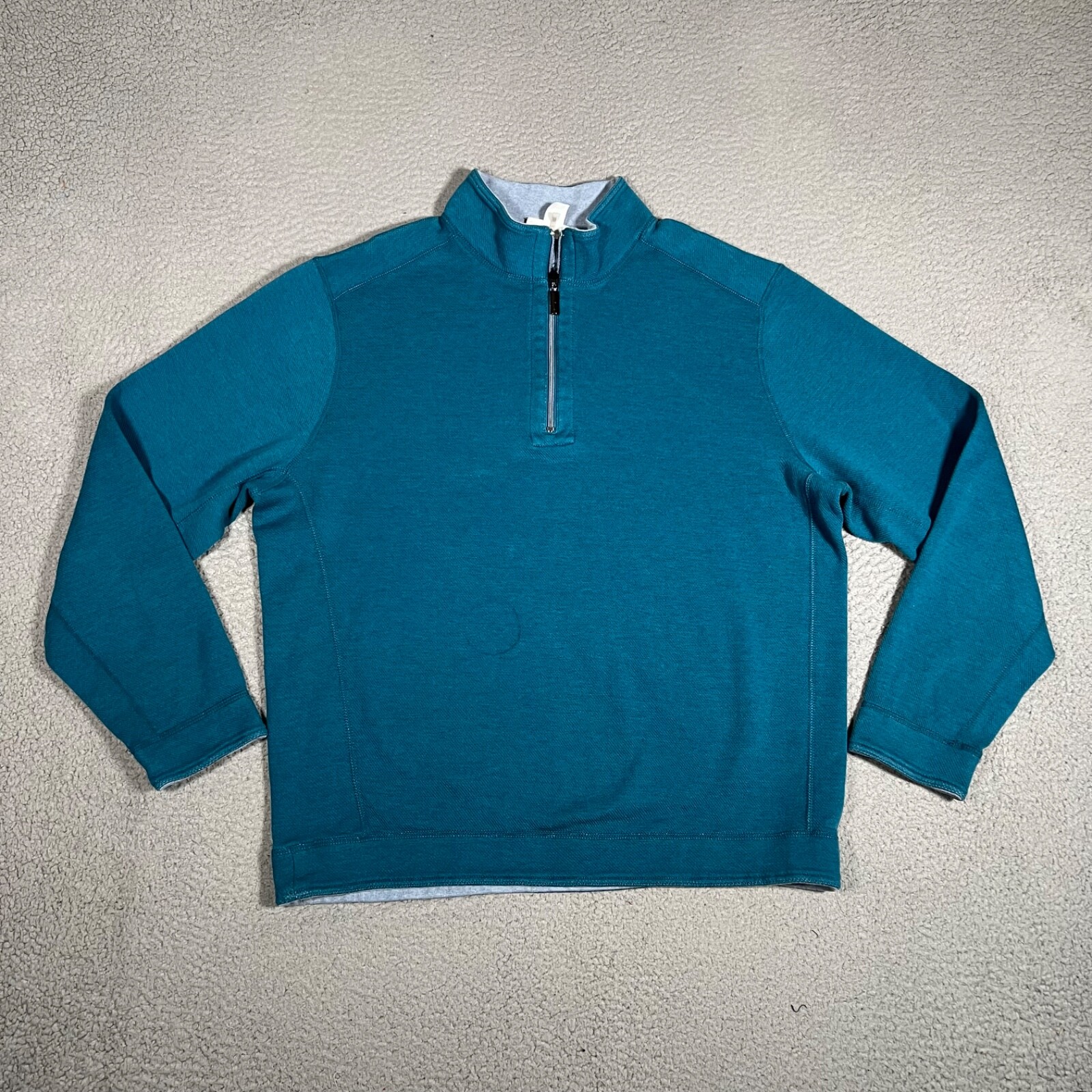 Tommy Bahama Sweater Mens Large Blue Reversible 1/4 Zip Casual Preppy Logo gallery