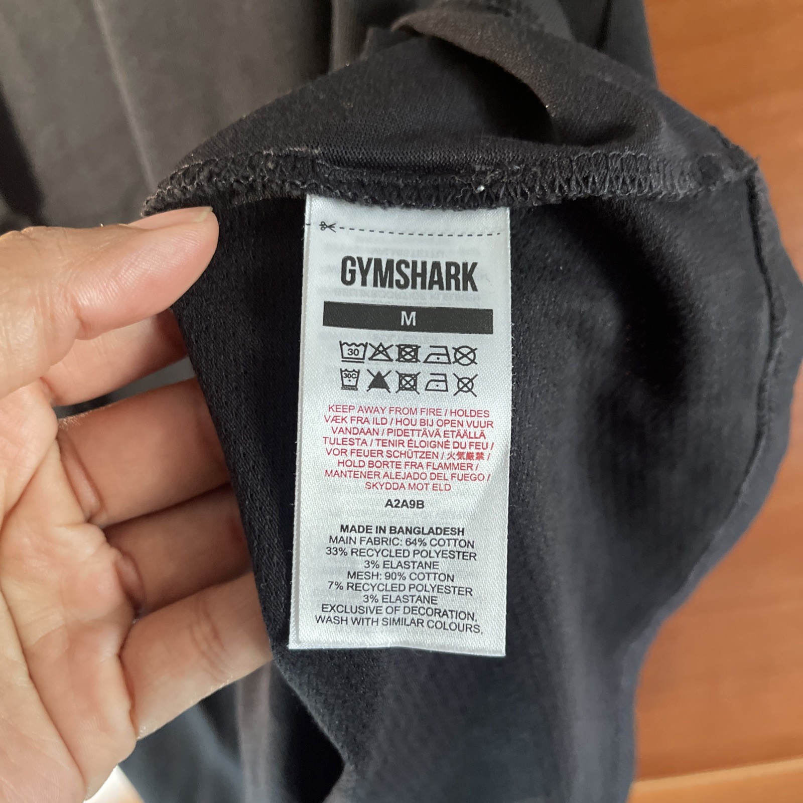 Gymshark React Stringer Tank Top Shirt M Black Gym Workout Sleeveless Prep Men gallery