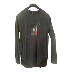 Spyder Active Breathable Quick Dry Stretch Long Sleeve Shirt Mens S SPM105 Gray