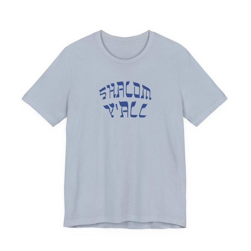 Shalom Y 'All Graphic Tee | Bella Canvas Peace Shirt | Blue Graphic gallery
