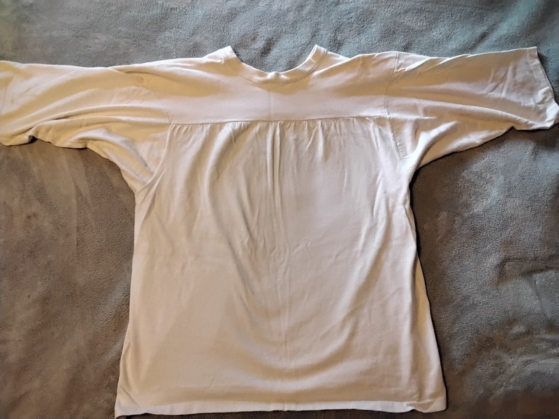 Vintage NIKE Block Letter Logo Jersey Shirt in Men's Large 1978-1983 Era gallery