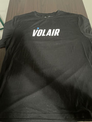 Volair Men’s Large Tshirt Dri-Fit Black/White