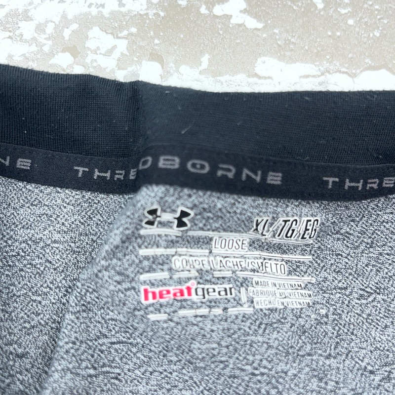 Under Armour Shirt Men XL Gray Pullover Quarter Zip Performance Threadborne A56* gallery