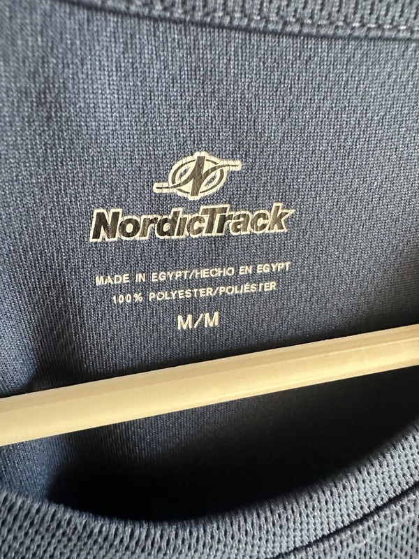 Men Blue M Medium Nordic track Free Shipping Short Sleeve gallery