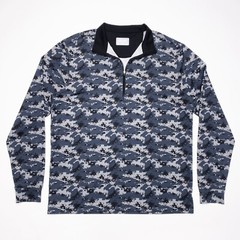 Straight Down Golf Camouflage 1/4 Zip Men’s Medium Long Sleeve Wicking Stretch