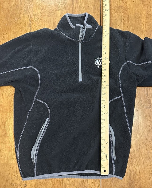 NHL Network 1/4 Zip Fleece Pullover Jacket Small Sweater Sweatshirt gallery