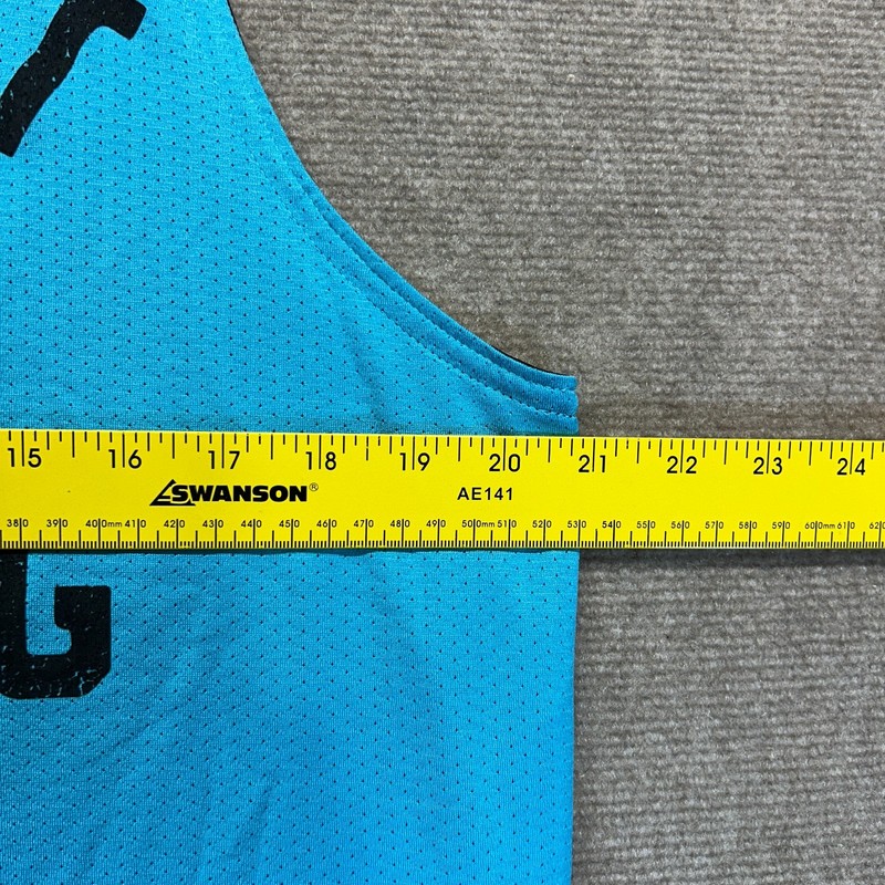 Project Rock Reversible Tank Men's Large Training Mesh Black Teal Under Armour gallery