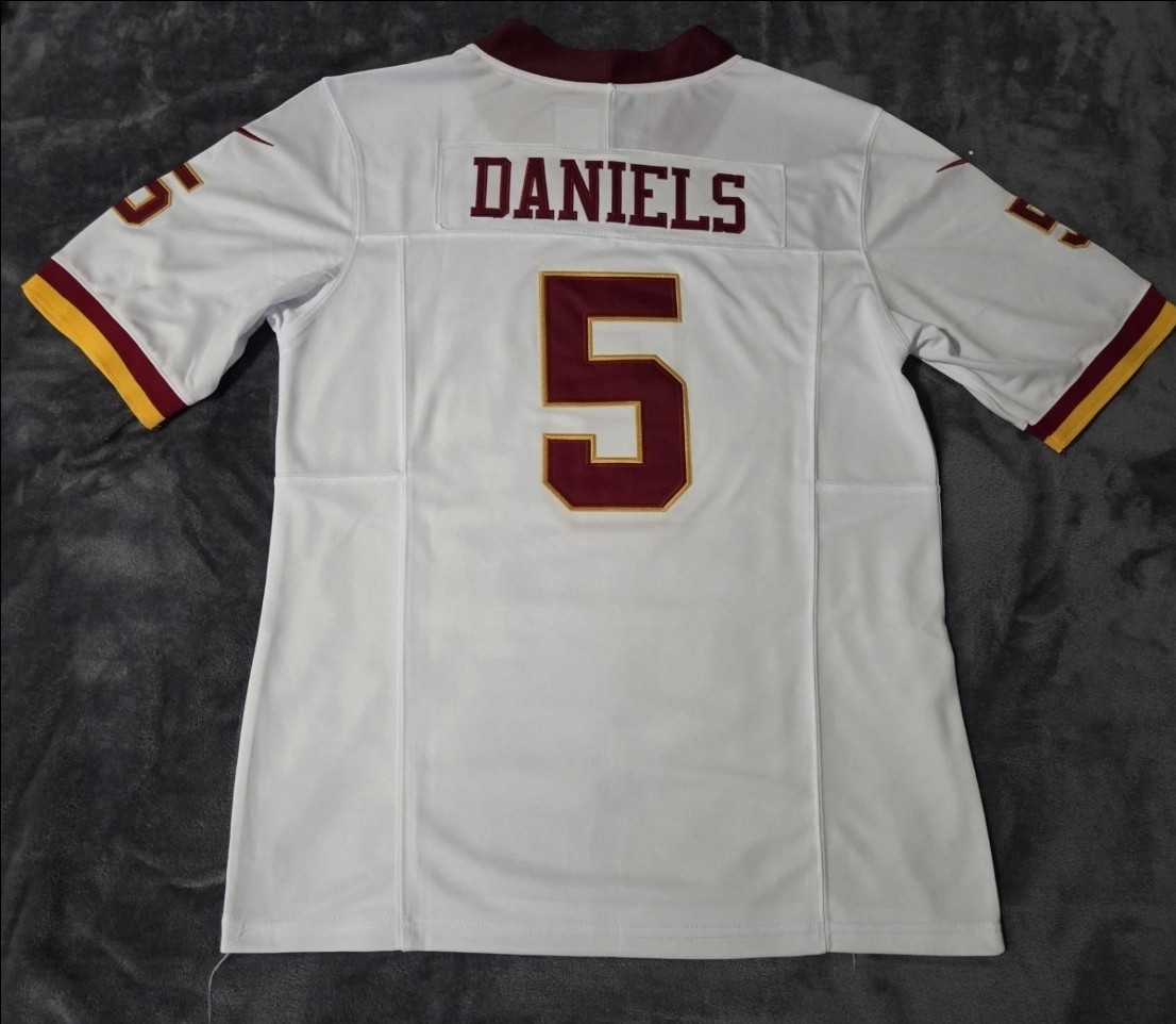 Fast Free Shipping! Jayden Daniels Washington Commanders Stitched Jersey 5 gallery