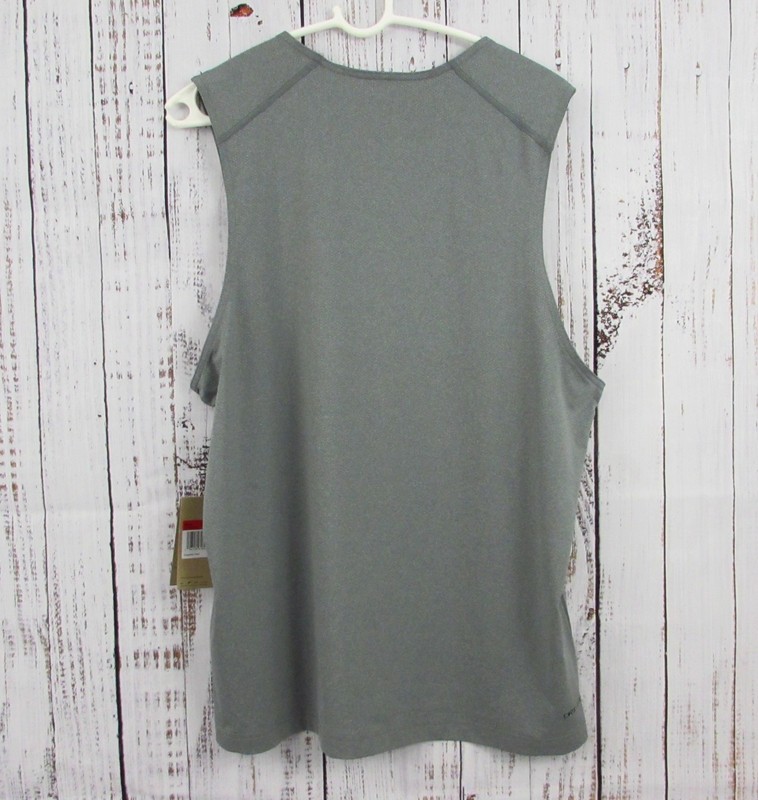 Nike Men's M Dri-FIT Training Basketball/Gym Tank Top Gray DV9813-084 NWT. gallery