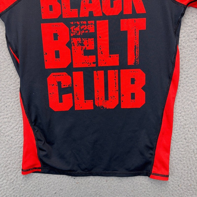 Dominion MMA Rash Guard Mens Small Black Belt Club Jiujitsu Gameness Shirt Top gallery