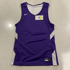 Nike Team Mens Size S Dri-FIT Reversible Basketball Practice Jersey Purple White