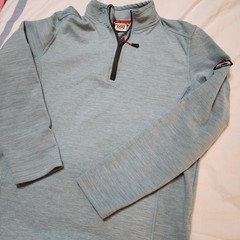 Avalanche Pullover Fleece 1/4 Zip Mens Medium Heathered TealStretch Hiking Layer