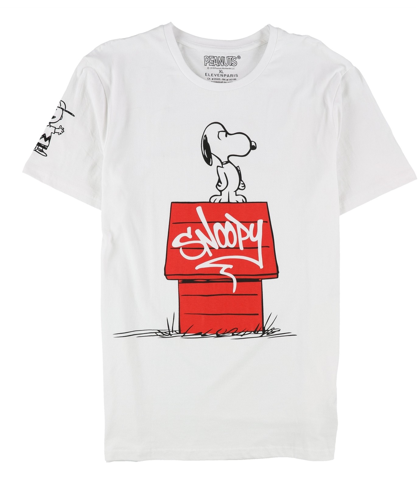 Elevenparis Mens Snoopy House Peanuts Graphic T-Shirt, wihtes, XL gallery