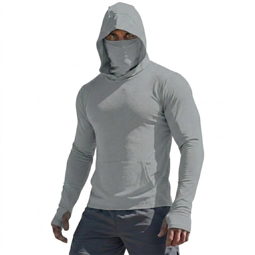 Performance T-Shirt Man Long Sleeve Summer Hoodie Casual Sun Running